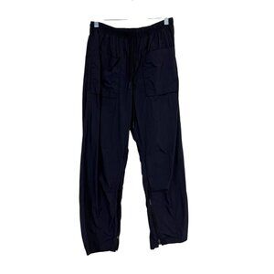 Free People Movement Black Cargo Pants Drawstring Waist Zipper-Ankle Size XS